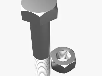 Bolt And Nut Free 3D model