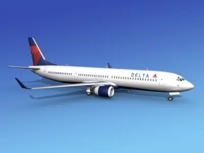 Boeing 737-900ER Delta 1 3D model
