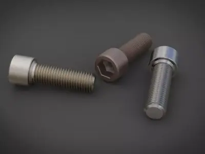 Metal Bolt 3D print model