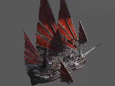 Great Khan Interceptor ship 3D 3D model