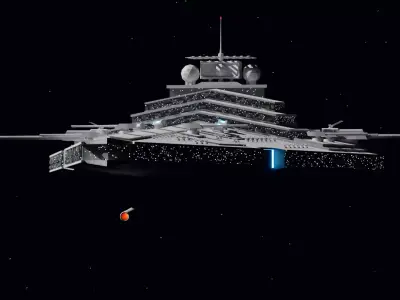 Star Wars - Custom Heavy Imperial Star Destroyer 3D model