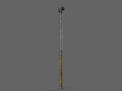 PBR Pipe Weapon V2f Low-poly 3D model