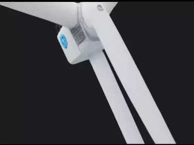 Industrial Wind Turbine Generator 3D model