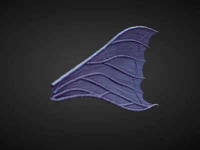 WING45 high poly sculpt 3D model