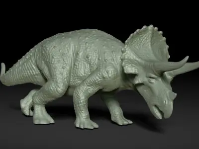Triceratops Free 3D print model