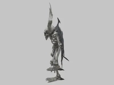 Skeleton Demon Character Low-poly 3D model
