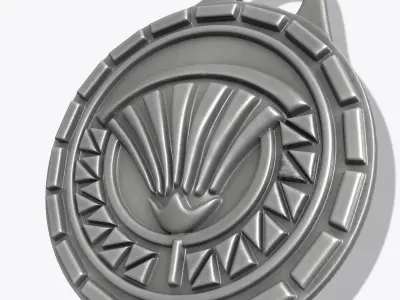 ANCIENT EGYPT ARTIFACT SYMBOL LOUTS FLOWER PENDANT M02 Free 3D print model
