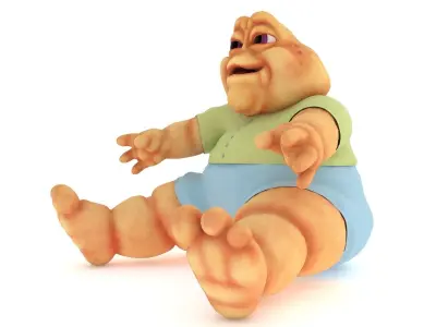 Baby Sinclair with Hollow Earth 3D model