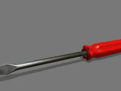 Screwdriver Low-poly 3D model 21