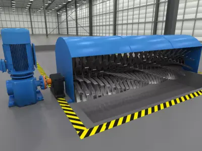 Rotating brush aerator 3D model