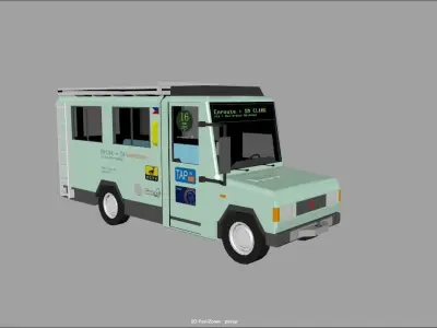 Philippine Jeepney NEW Prototype Low-poly 3D model
