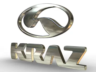 kraz logo 3D model