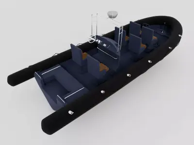 Tugboat Passenger  Low-poly 3D model