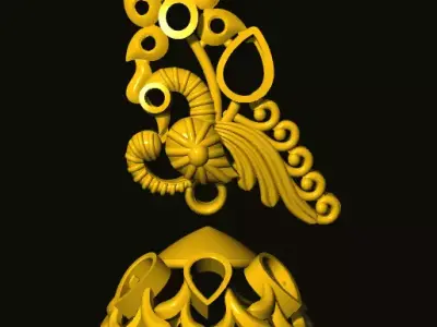 jumka indian jhumka 3D print model