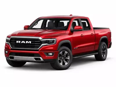 Ram 2026 Low Poly Modern Pickup Truck Optimized 3D Model Low-poly 3D model