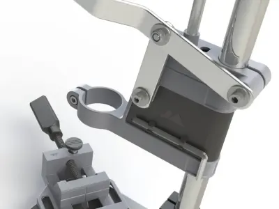 The manual electric drilling platform 3D model