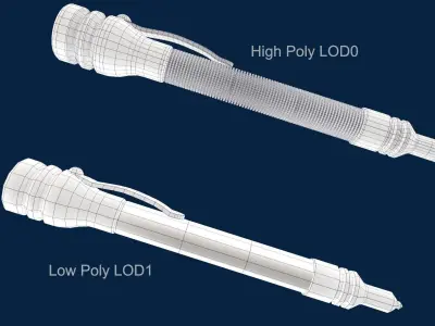 Glass Puncher Tool PBR Game Ready  Low-poly 3D model