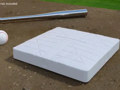 Baseball Base 15inch 3D model