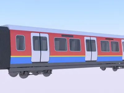 Metro middle coach 3D model