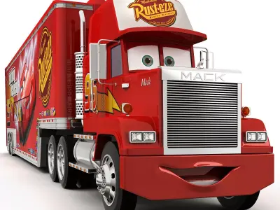 Truck Cartoon 3D model purchase