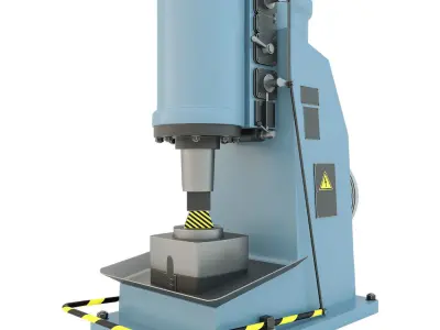 Industrial machine tool - MA4129A Forging hammer press-stamping 3D model