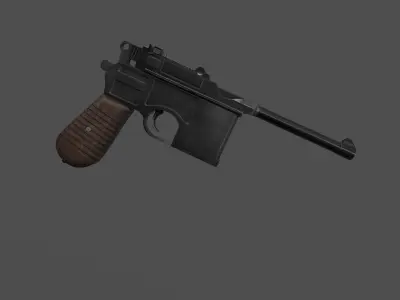 Mauser C96 Gun 3D model