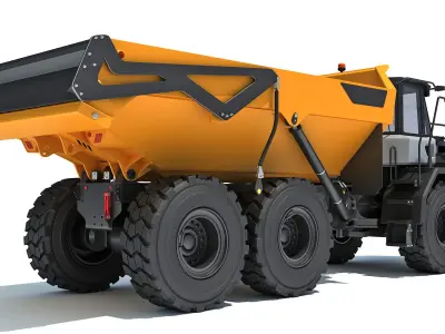 Articulated Mining Truck 3D model buy