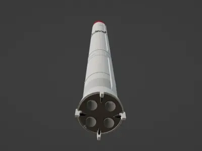 Soviet rocket Free 3D model