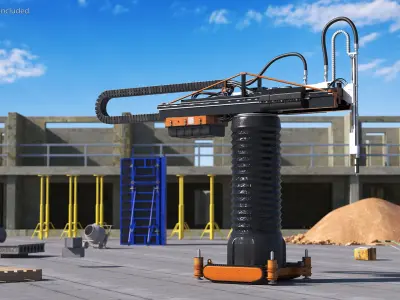 House Construction 3D Printer 3D model