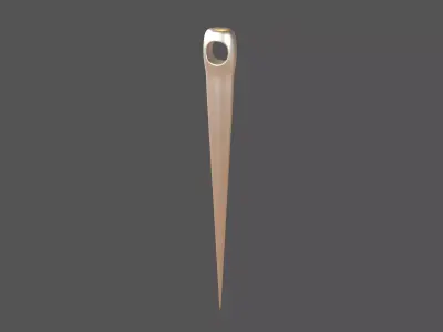 Cartoon Needle v1 001 Low-poly 3D model