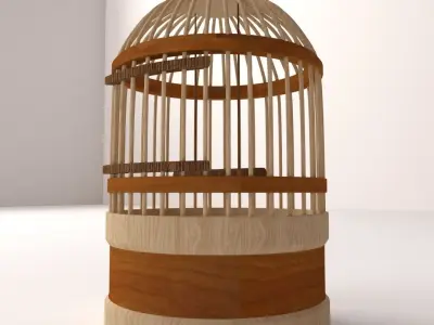 Bird Cage 3D model 4