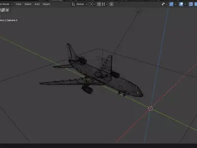 airplane Free 3D model 5
