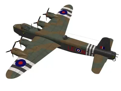 Short Stirling Mk IV 3D model