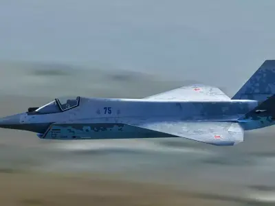 SU 75 Checkmate with cockpit-Rigged-High resolution textures Low-poly 3D model