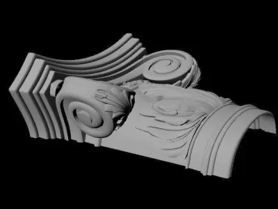 pilaster classical column 3D model