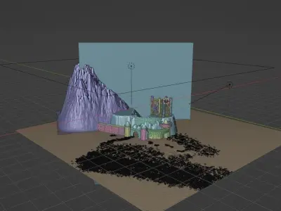 Castle Concept Art By Blenderworks 3D model