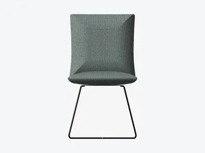 Furniture - Chair - Contemporary - Wire - Legs Low-poly 3D model