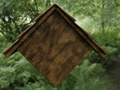 Realistic Bird House 3D model