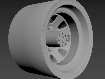 Offroad Steel Rim 3D model