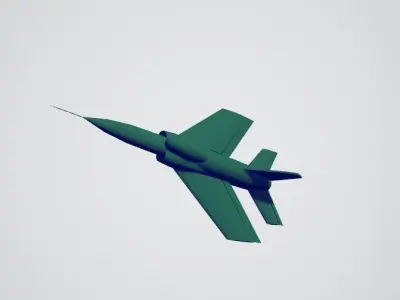 Military airplane jet plane model  Free 3D model