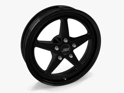 JMS Avenger Series Race Front Wheel Black 3D model