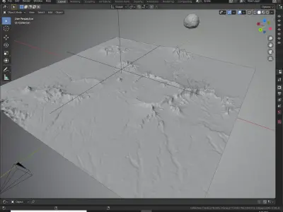  Mars Alien Planet Sci-Fi Fantasy Scenery 3D model