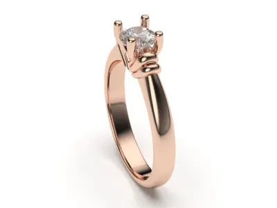 solitaire with ring sizes  8 part S28 3D print model