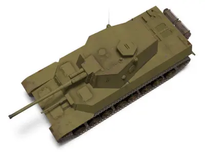 Type5 medium tank Chi ri 3D model