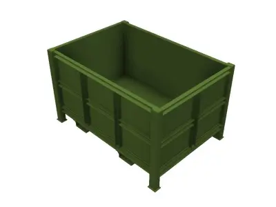 Steel track case 3D model