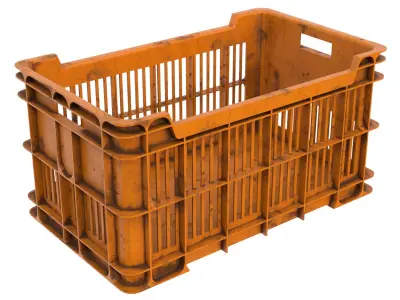 Plastic crate 05 3D model