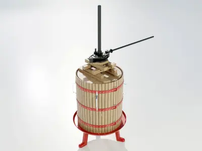 Wine Press 3D model