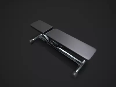 Weight Lifting Bench - Gym Equipment Low-poly 3D model