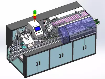 Automatic high-speed cartoning machine  3D model