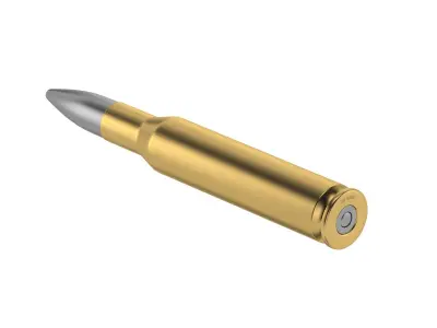 Bullet 50 BMG Low-poly 3D model